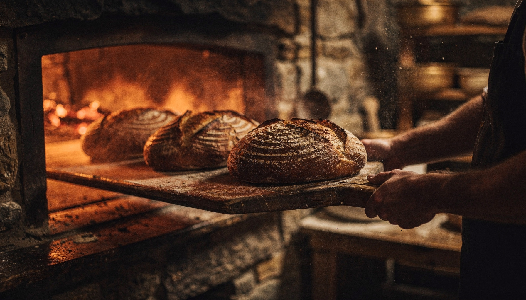 Drawing out — hands at work in the bakehouse