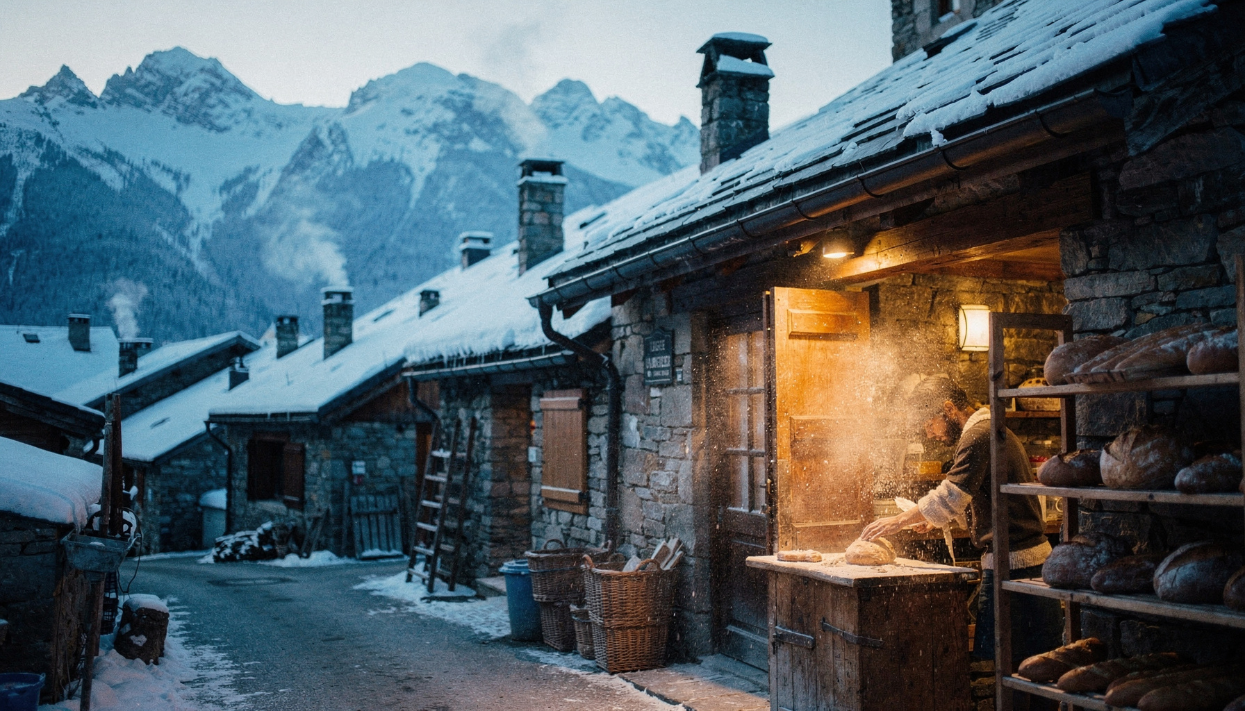 Saint-Lary in winter